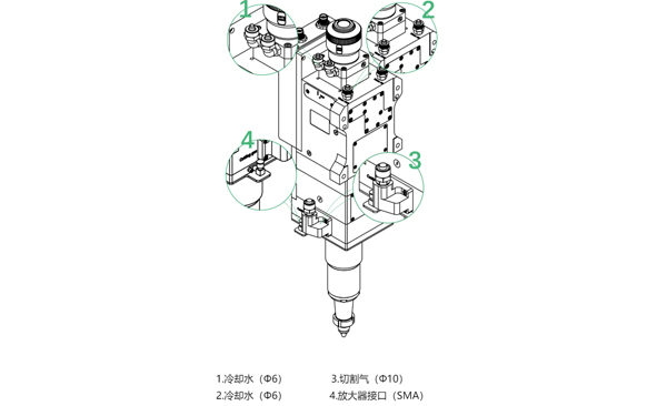 BM06K-3D激光切割头-高效冷却